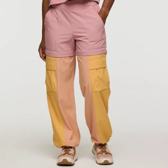 Cotopaxi Losdos Convertible Zip Off Pants Pink Orange Small - rose and apricot - Picture 3 of 10